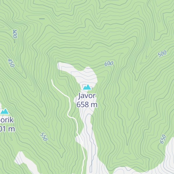 Map of Javor