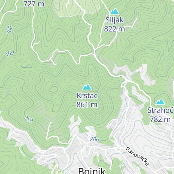 Map of Krstac