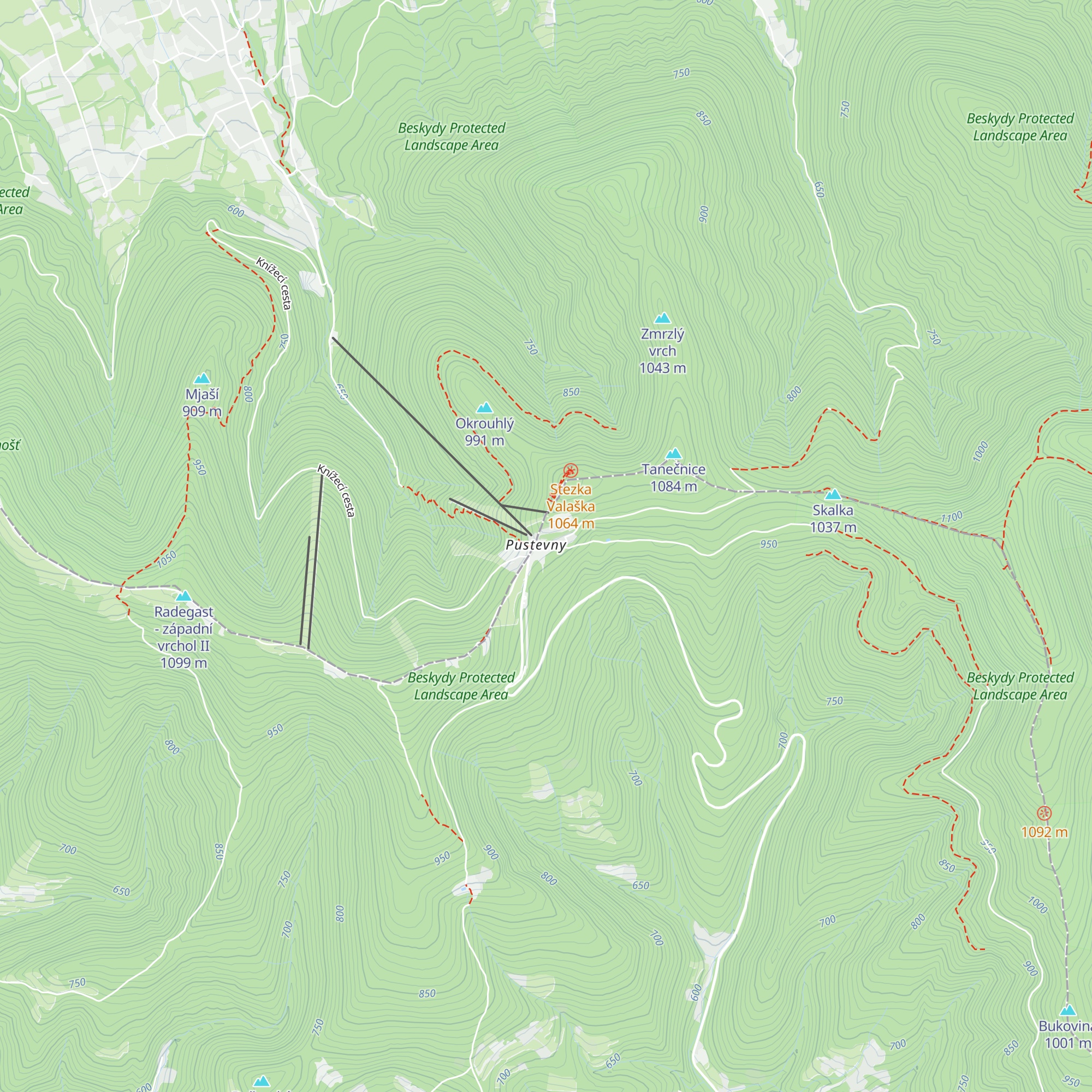 Maměnka map
