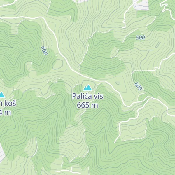 Map of Palića vis