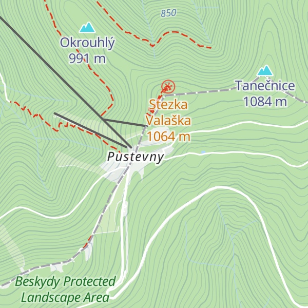 Map of Tanečnica