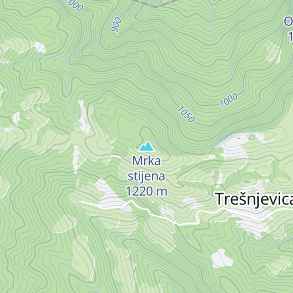 Map of Mrka stijena