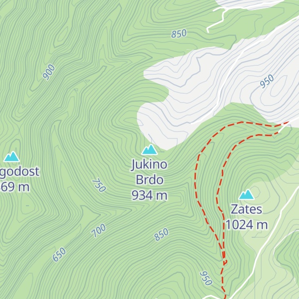 Map of Jukino Brdo