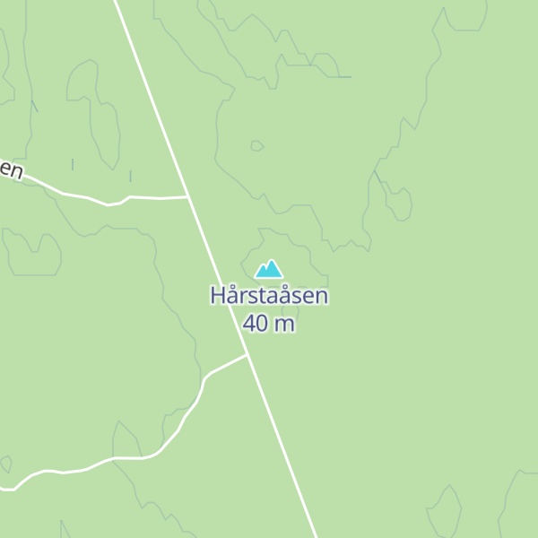 Map of Hårstaåsen
