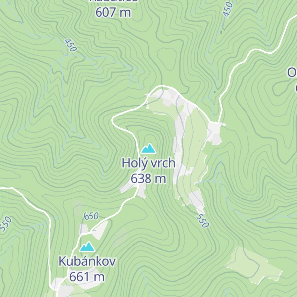 Map of Holý vrch