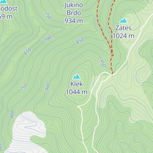 Map of Klek