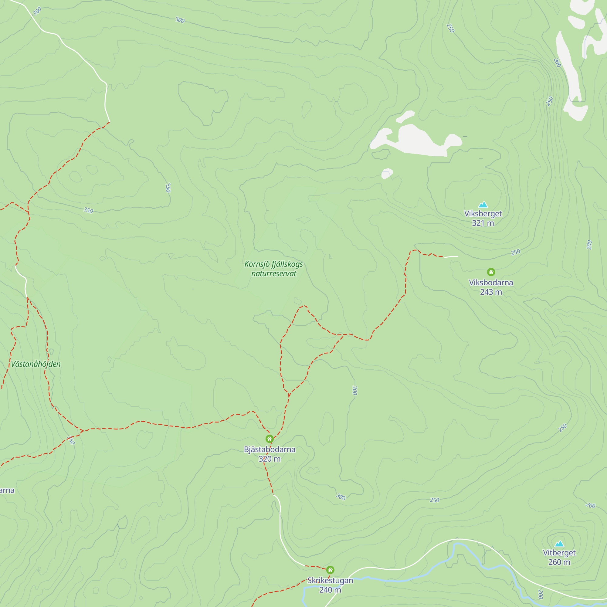 Kornsjöbodarna map
