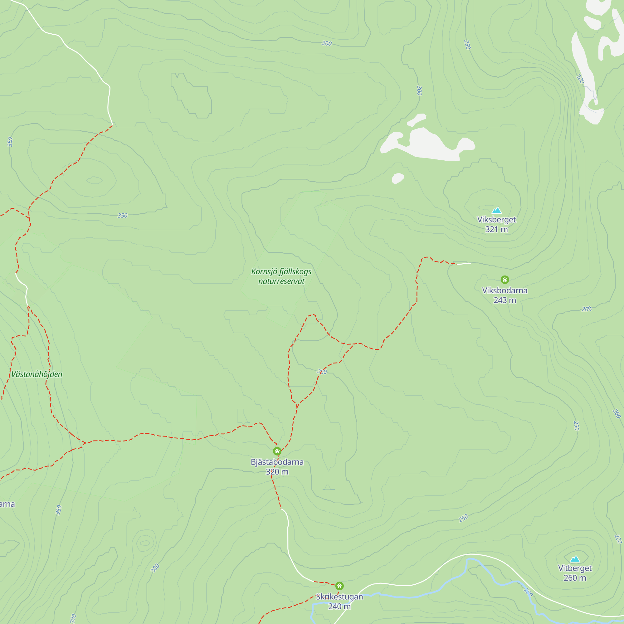 Kornsjöbodarna map