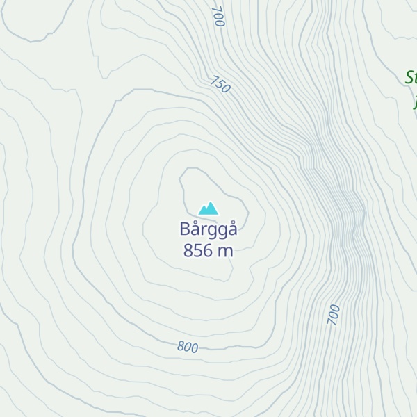 Map of Bårggå