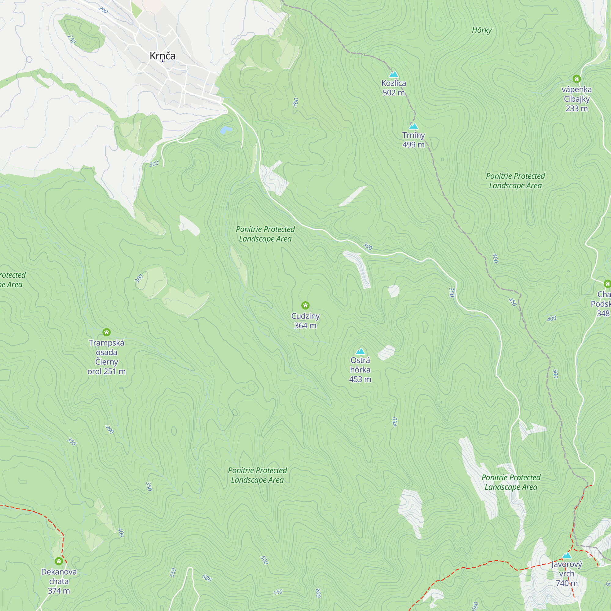 Cudziny map