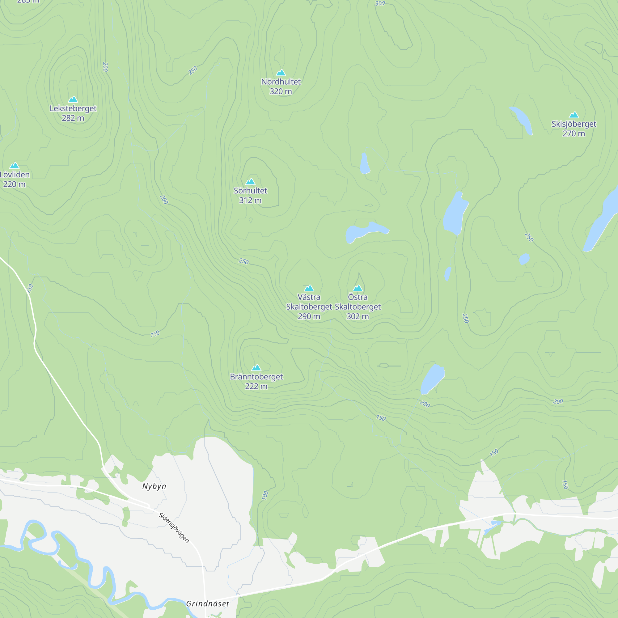 Skaltoberget map