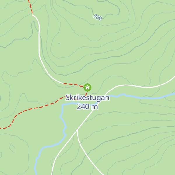 Map of Skrikestugan