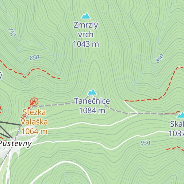 Map of Tanečnice