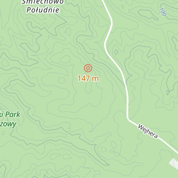 Map of Góra Pomorskich Krajoznawców
