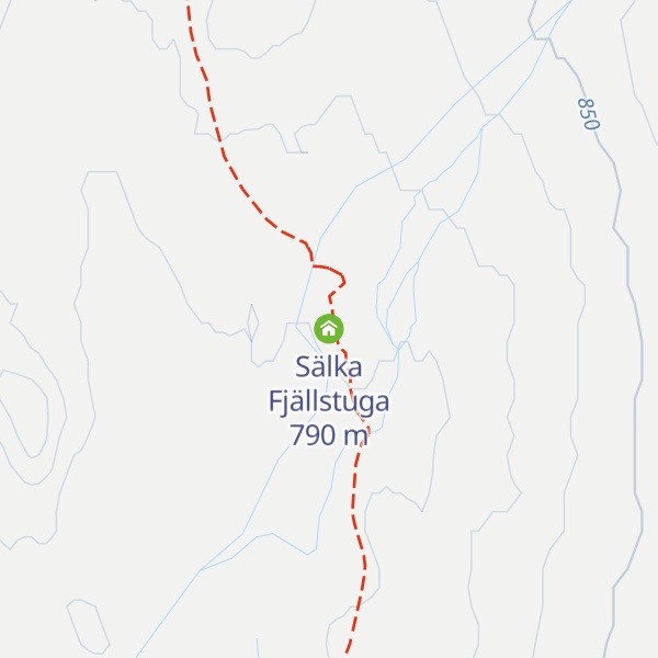 Map of Sälka Fjällstuga