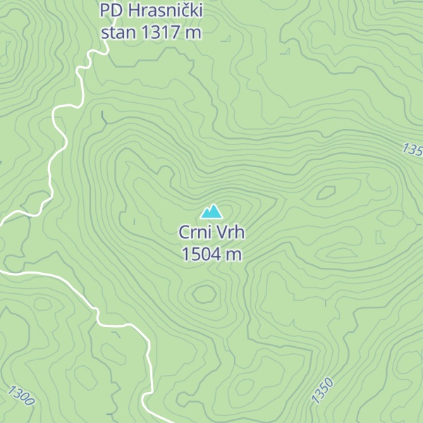 Map of Crni Vrh
