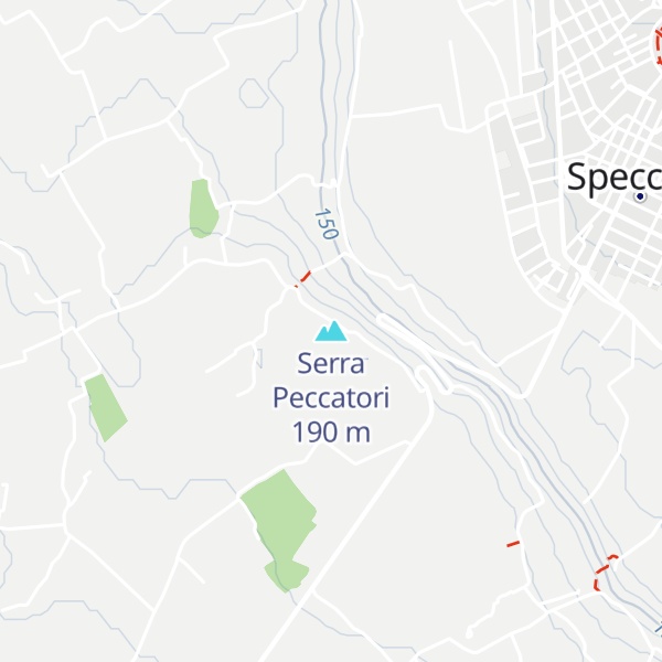 Map of Serra Peccatori