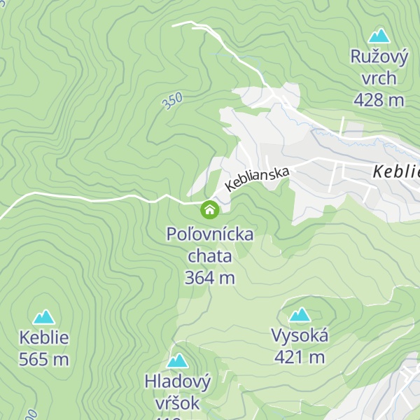 Map of Poľovnícka chata