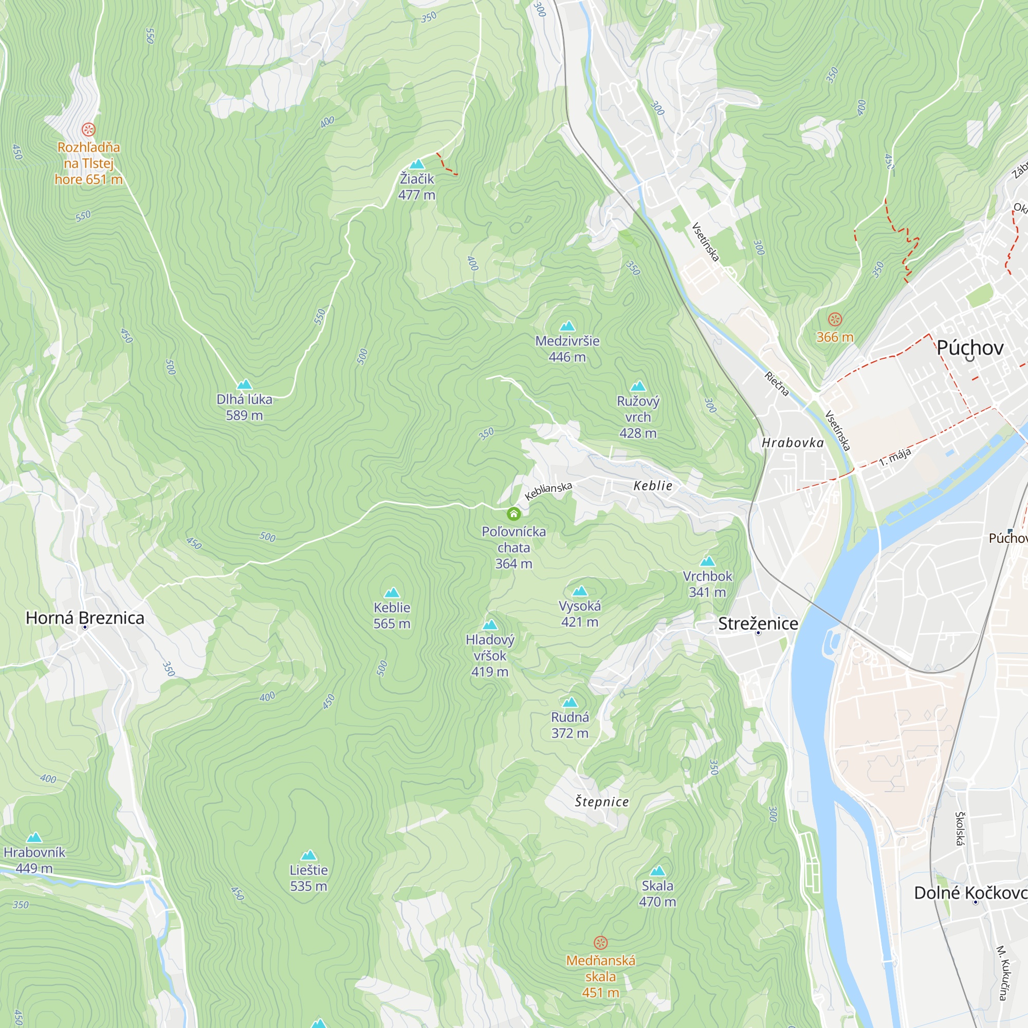 Poľovnícka chata map