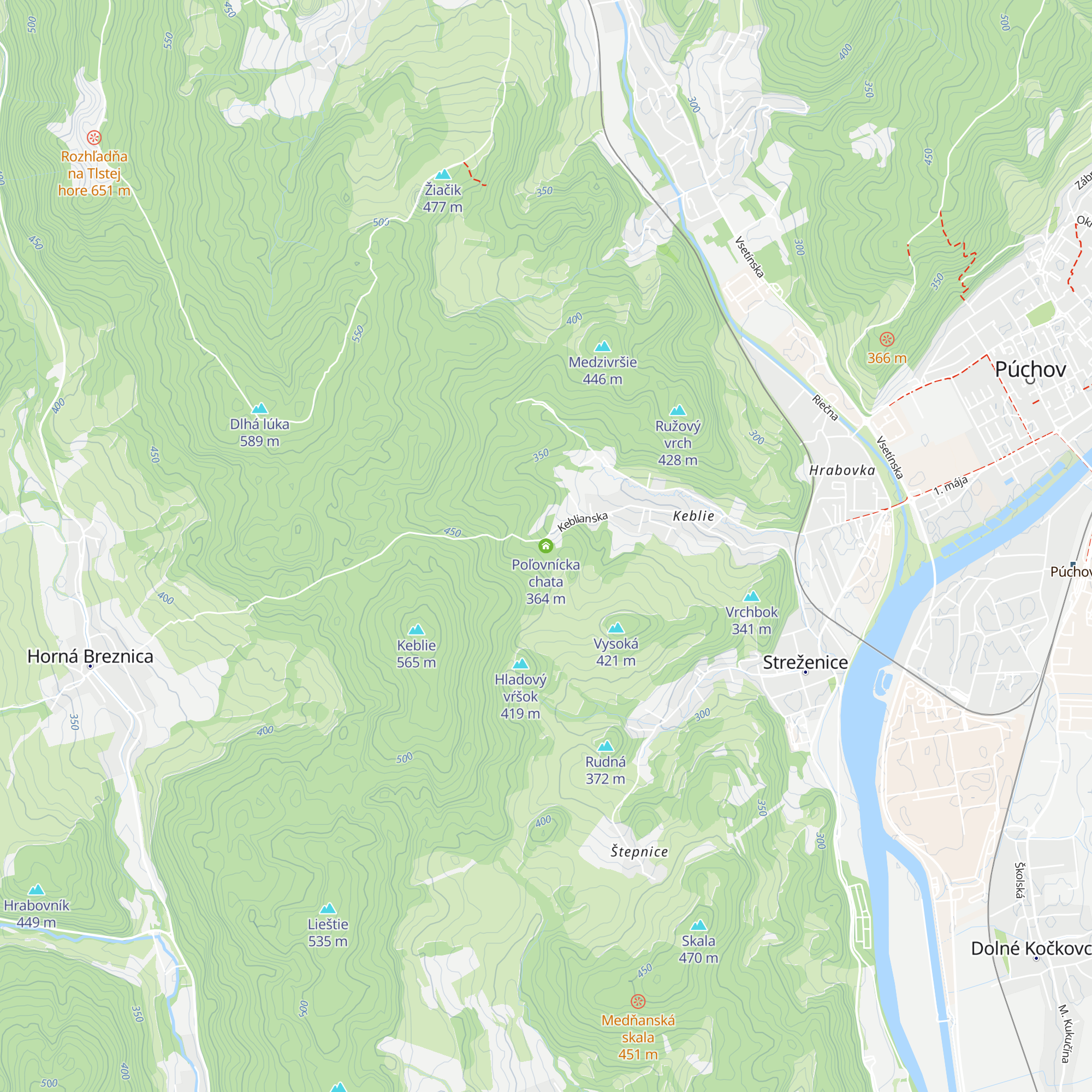 Poľovnícka chata map