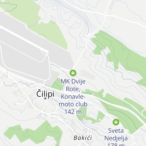 Map of MK Dvije Rote, Konavle-moto club