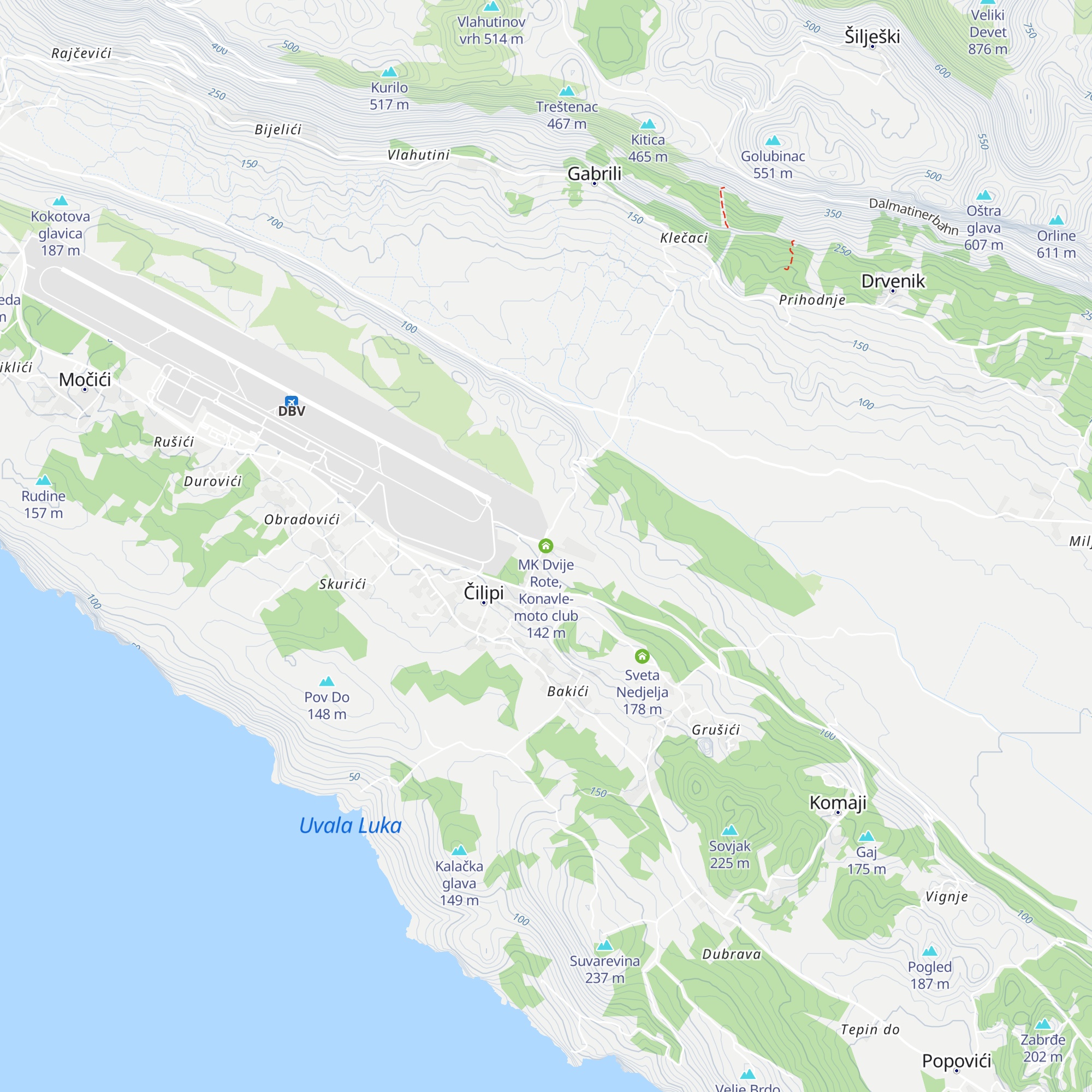 MK Dvije Rote, Konavle-moto club map