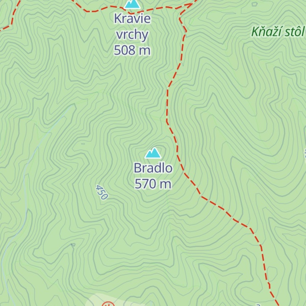 Map of Bradlo