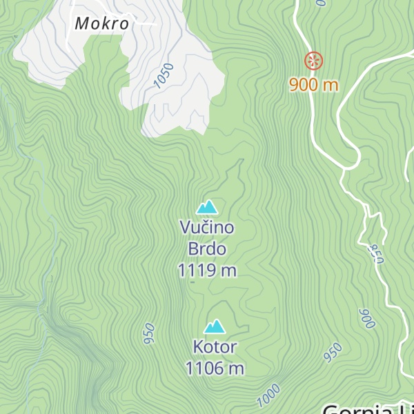Map of Vučino Brdo