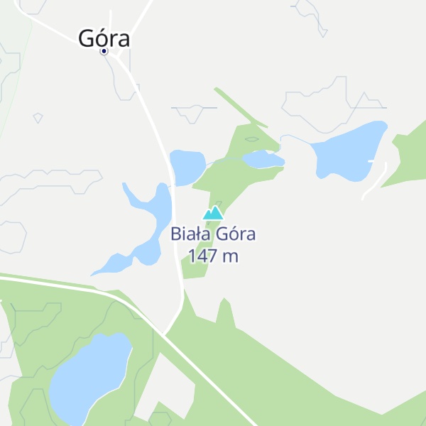 Map of Biała Góra