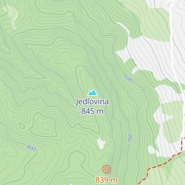 Map of Jedľovina