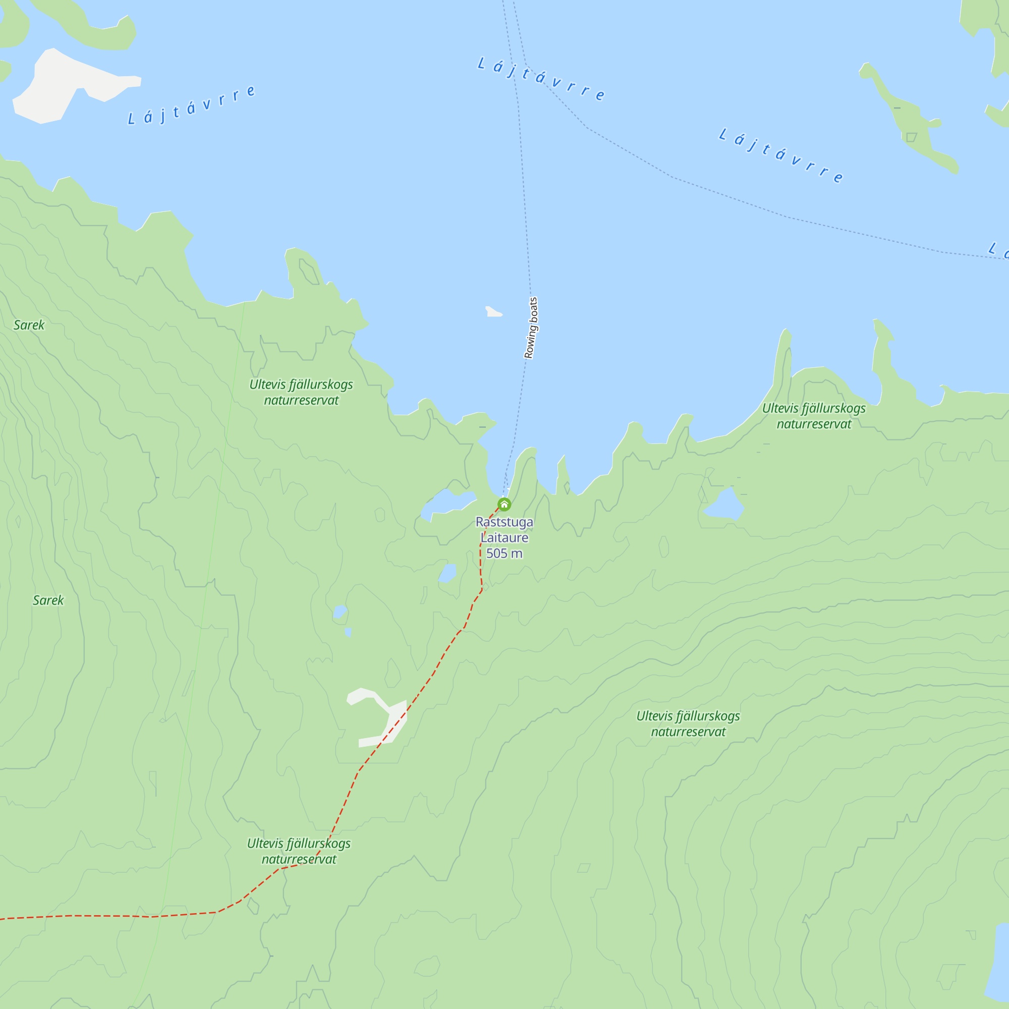 Raststuga Laitaure map