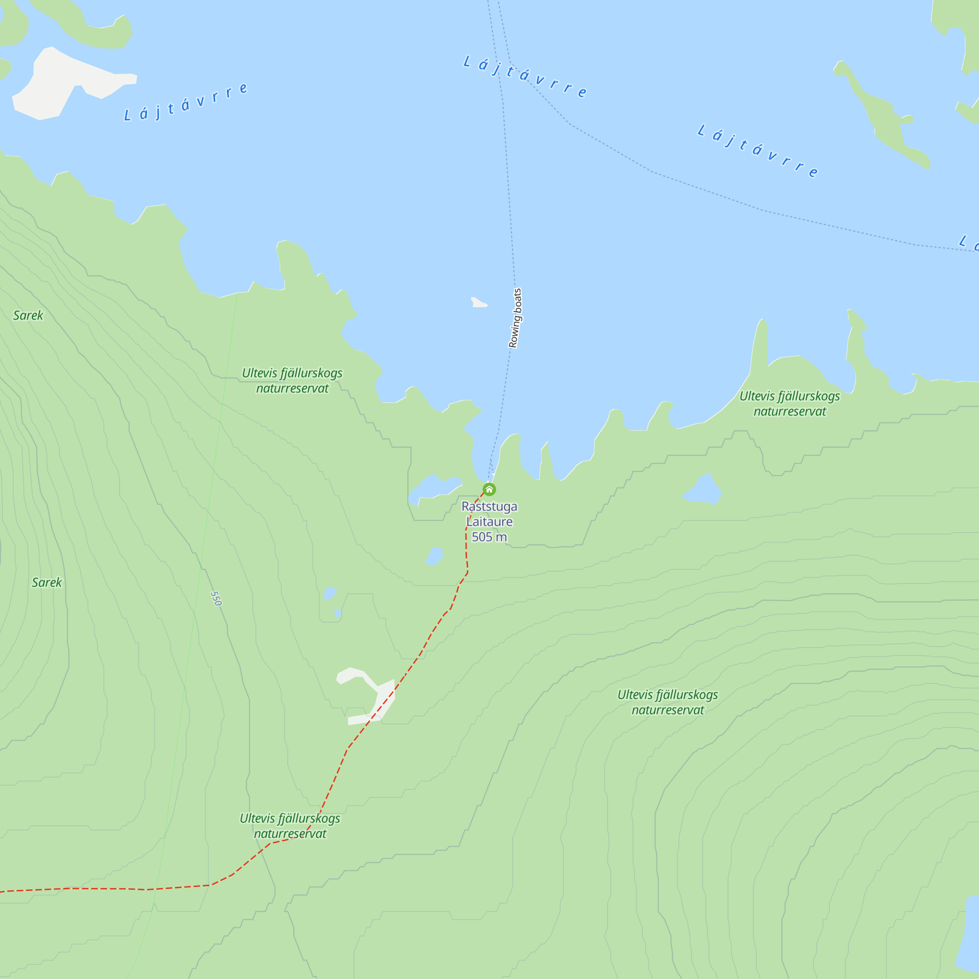 Raststuga Laitaure map