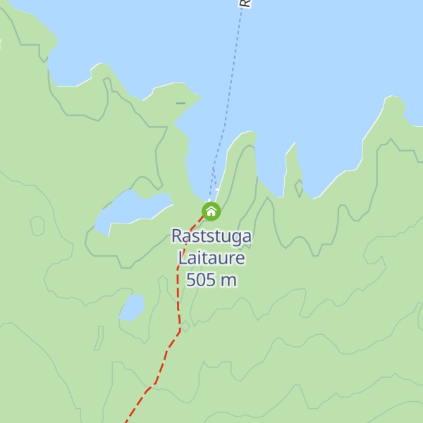 Map of Raststuga Laitaure