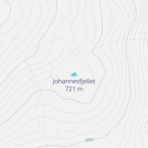 Map of Johannesfjellet