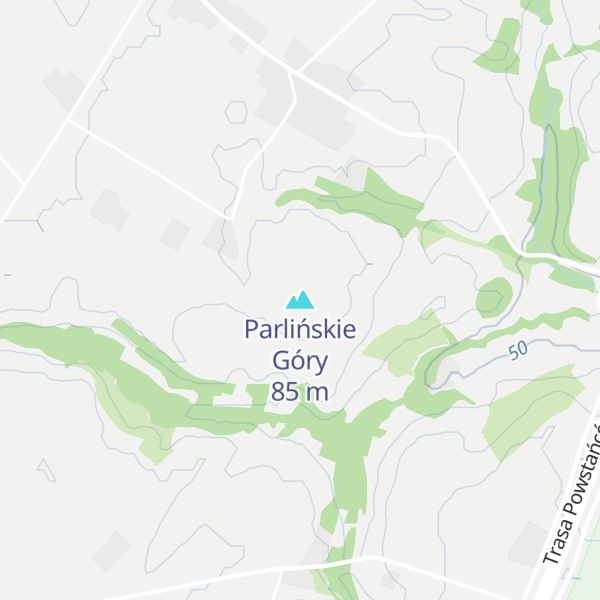 Map of Parlińskie Góry