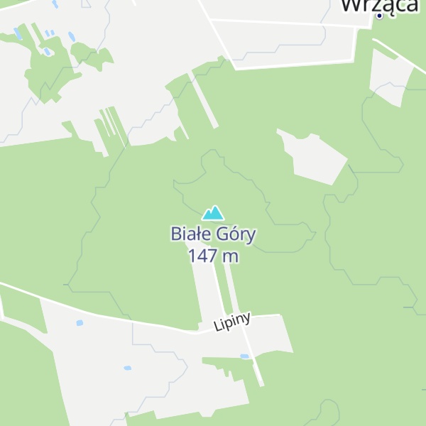 Map of Białe Góry
