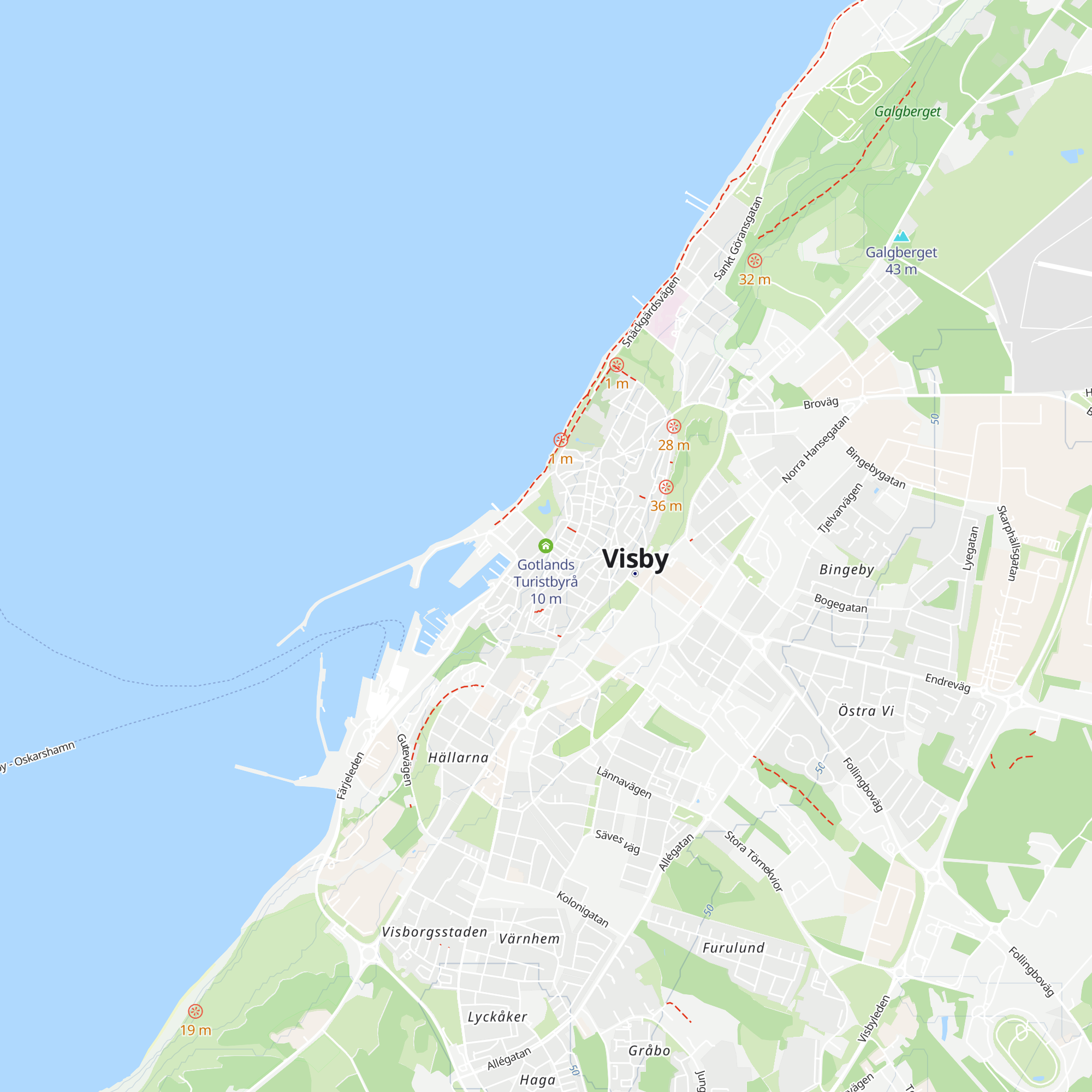 Gotlands Turistbyrå map