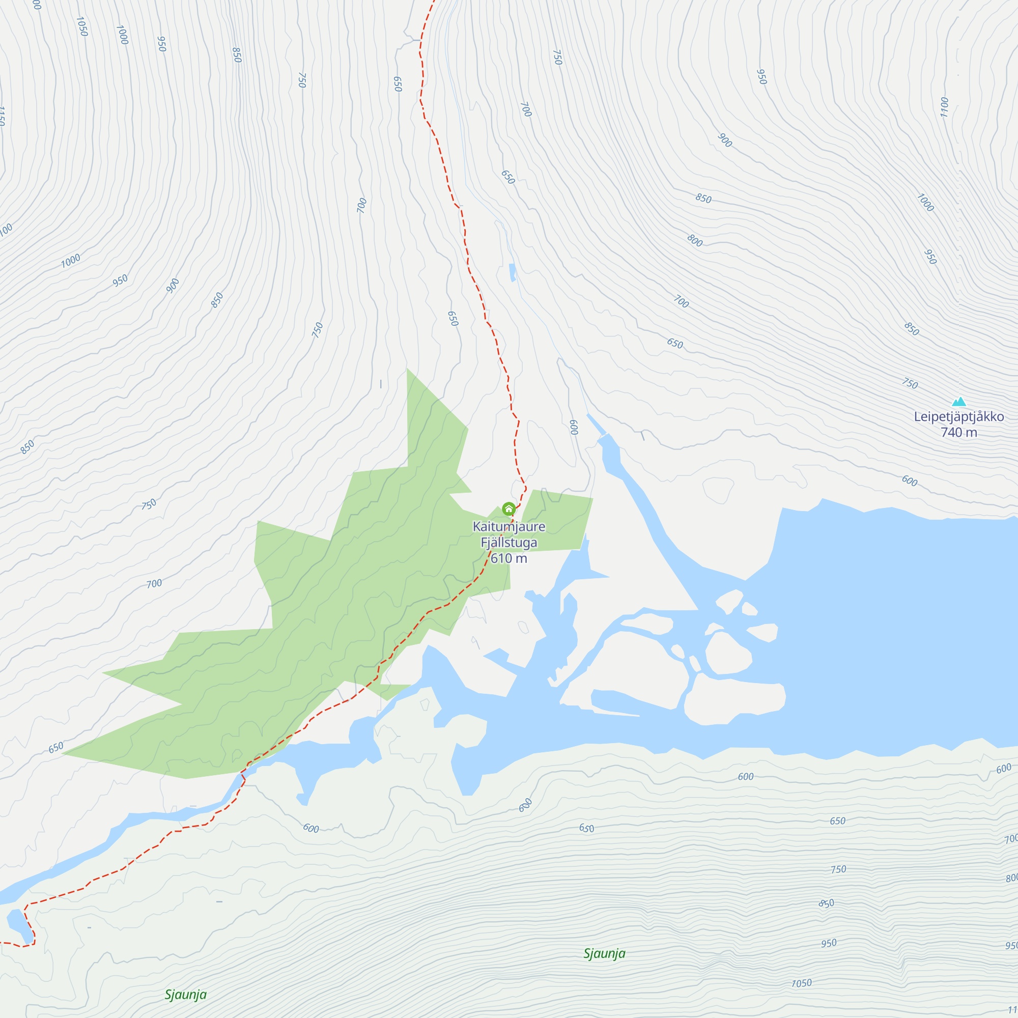 Kaitumjaure Fjällstuga map