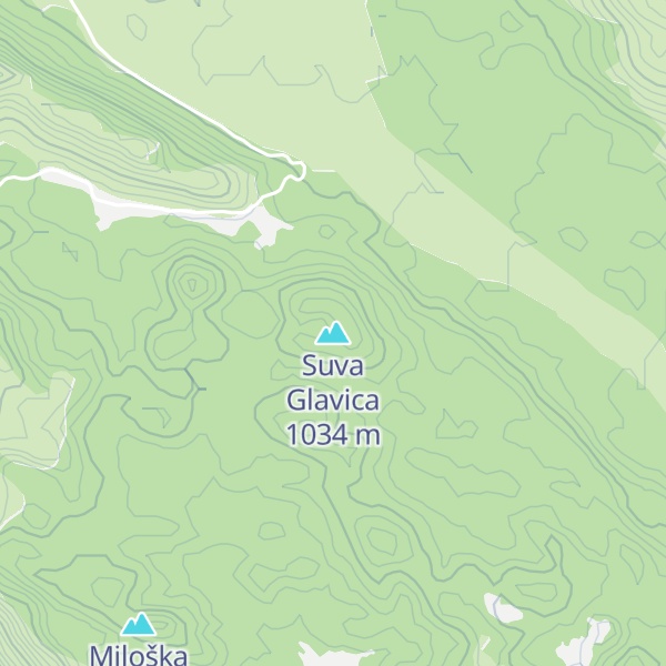 Map of Suva Glavica