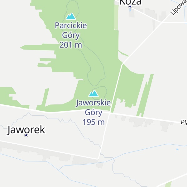Map of Jaworskie Góry