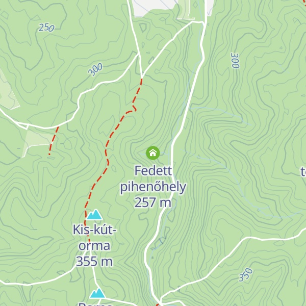 Map of Fedett pihenőhely