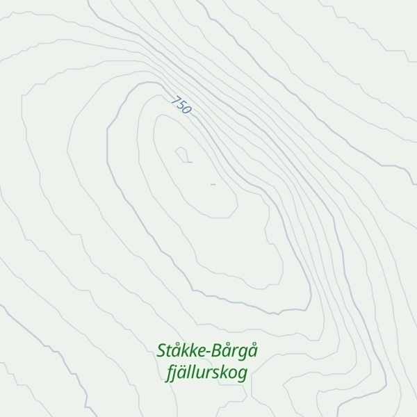 Map of Lulep Tjåhkålis