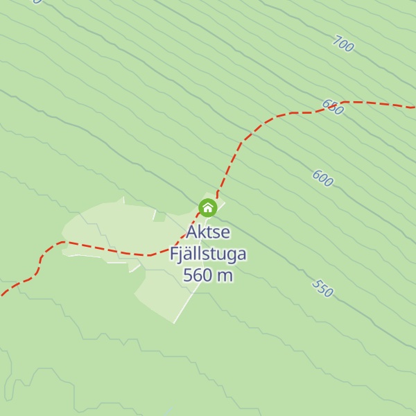 Map of Aktse Fjällstuga