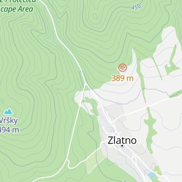 Map of Turistická útulňa Zlatno