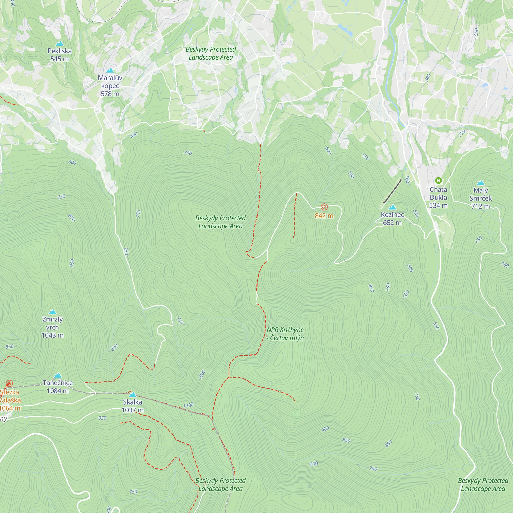 Chata Leopoldka map