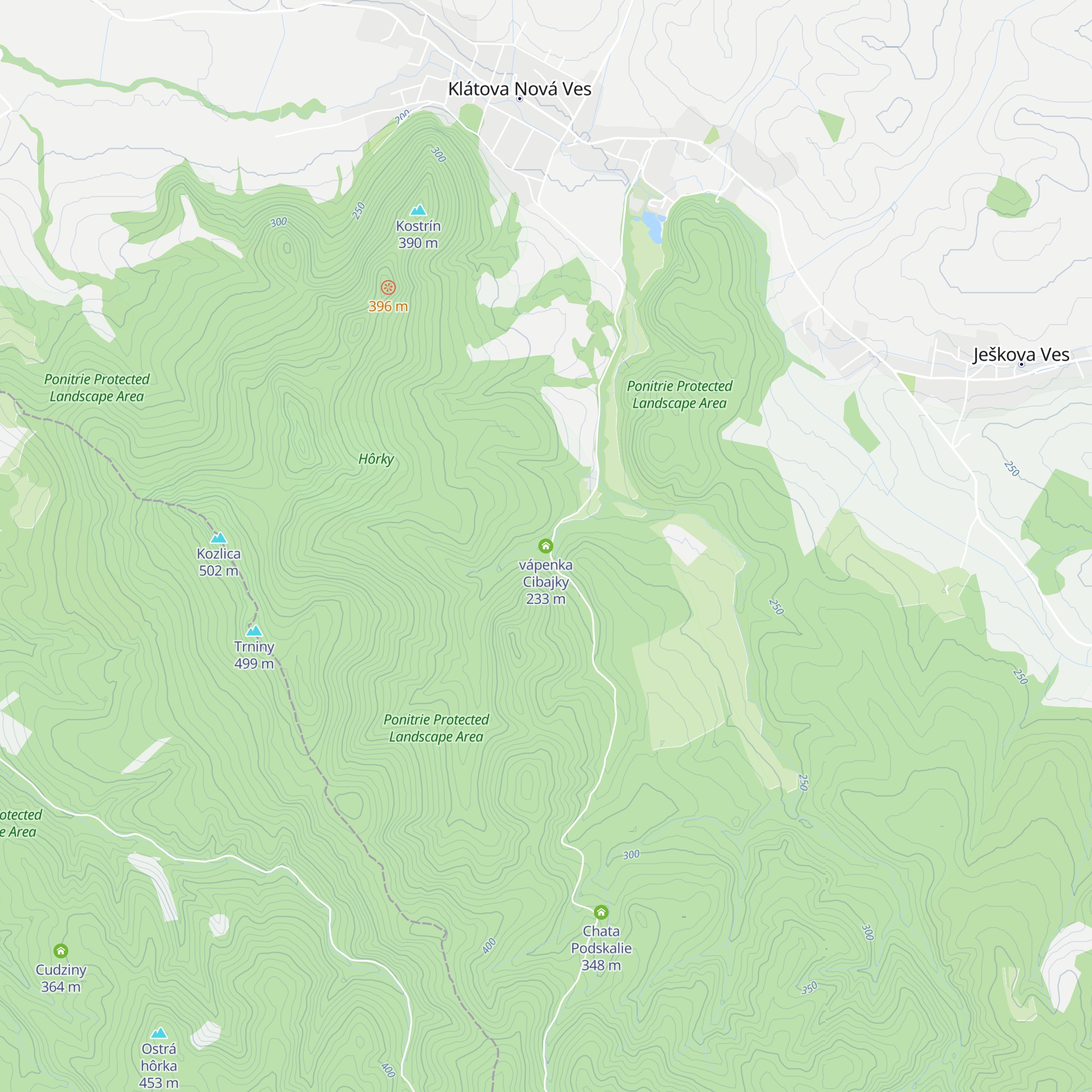 vápenka Cibajky map