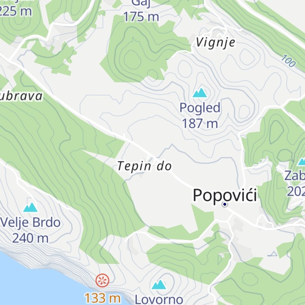 Map of Apartments Banac