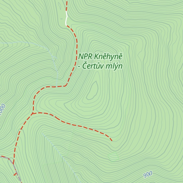 Map of Kněhyně