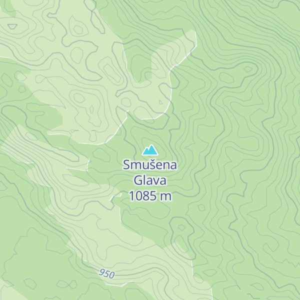 Map of Smušena Glava