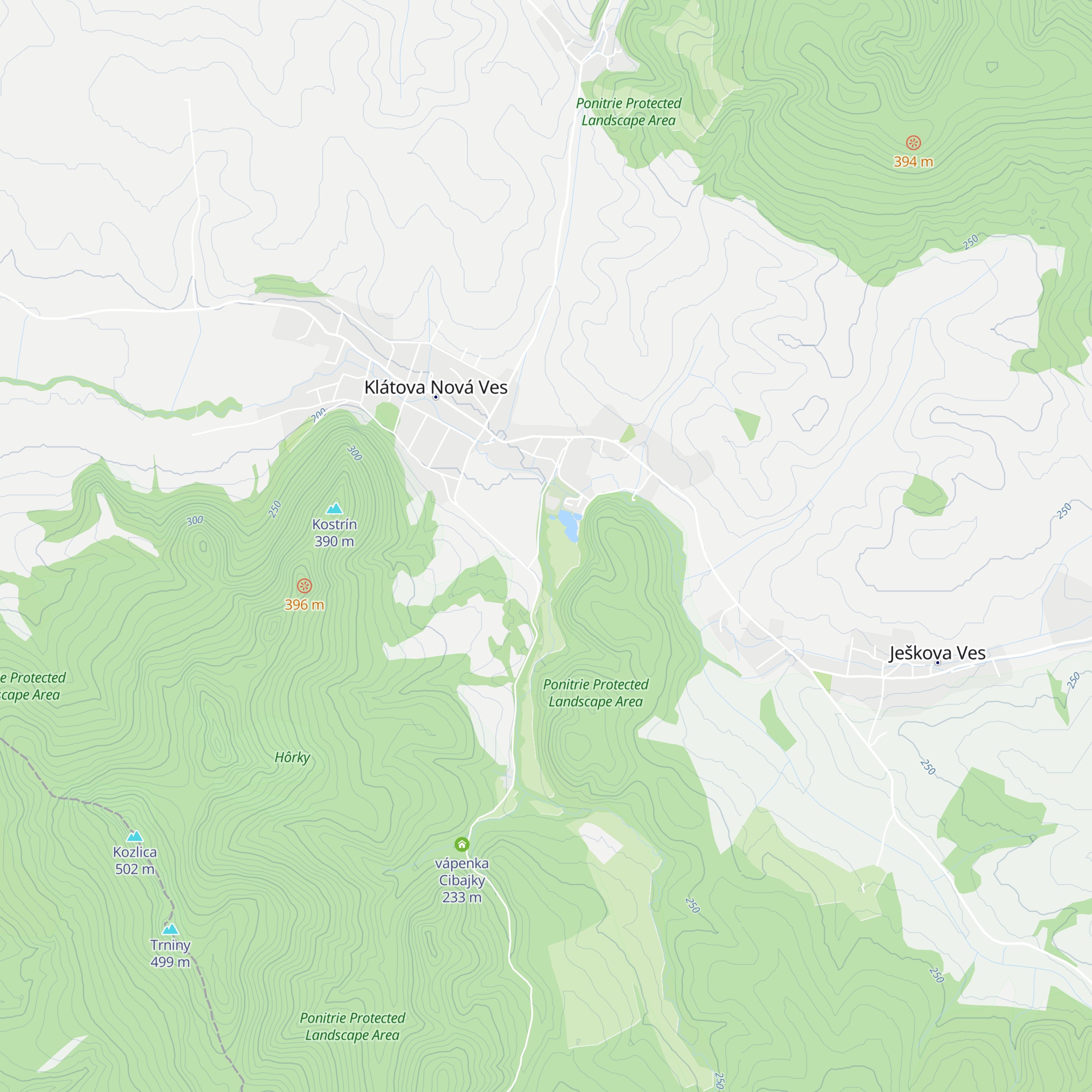 Salaš Kostrín map